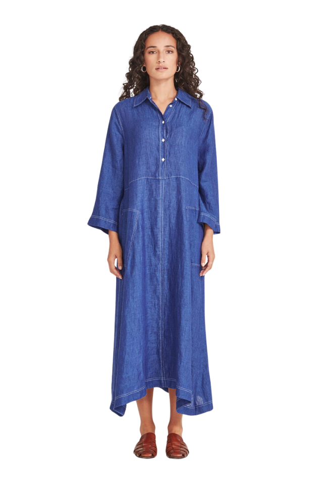 Sofia Linen Shirtdress