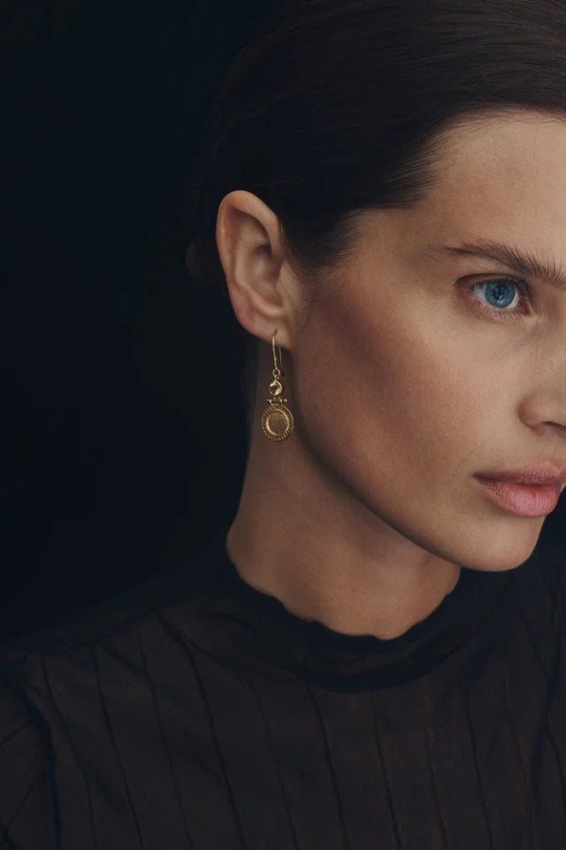 Solar Earrings - Gold Vermeil