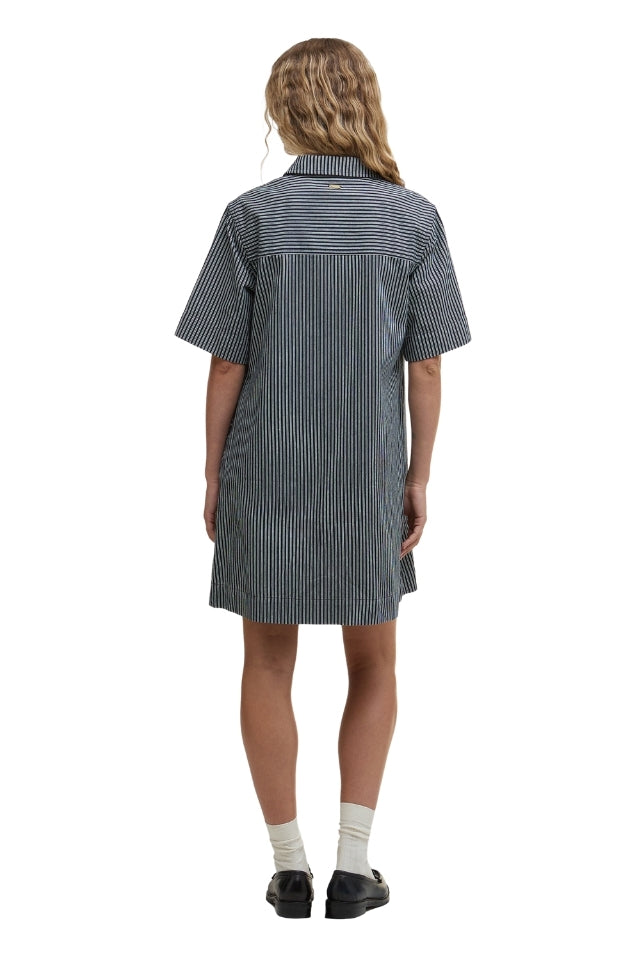 Sonia Mini Dress - Navy/Salt Stripe