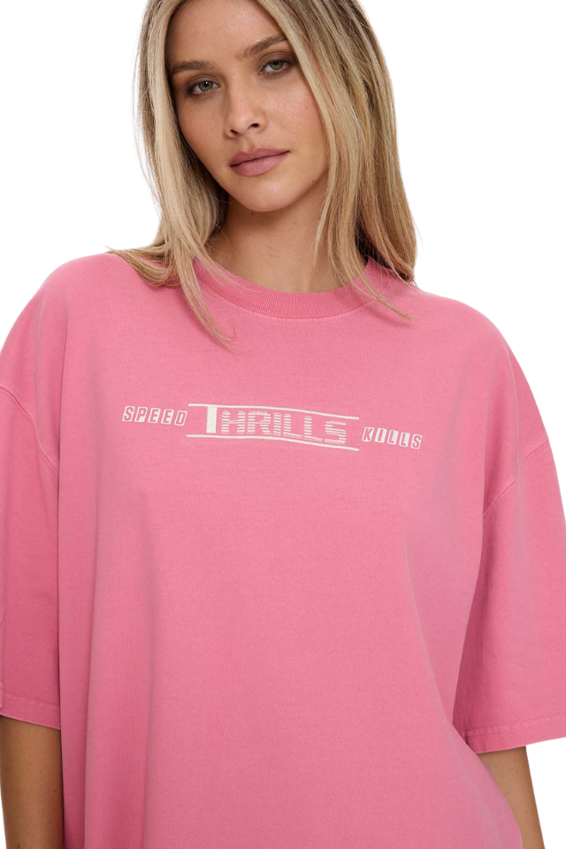 Speed Kills Oversized Tee - Gum