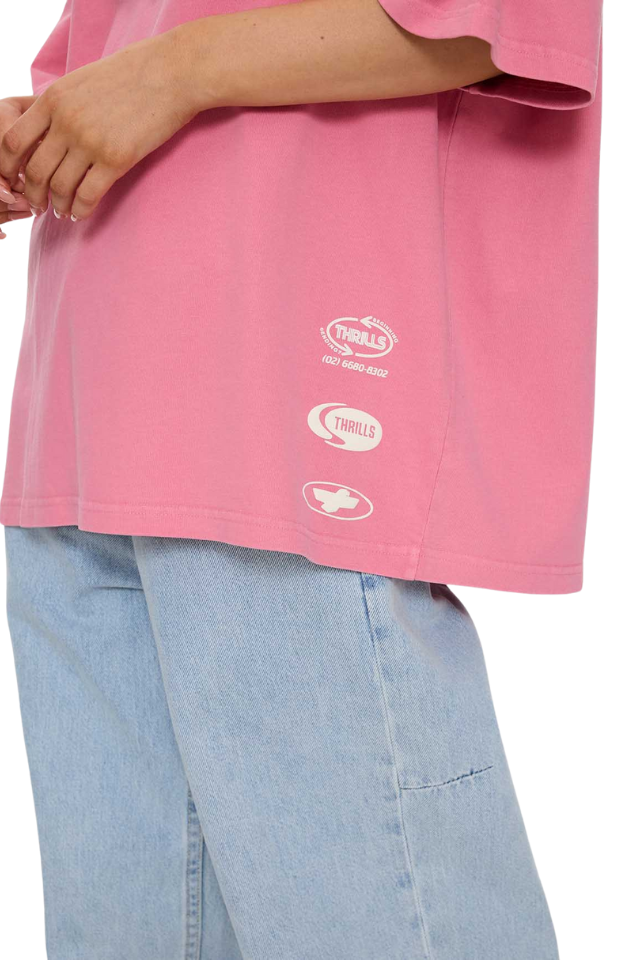 Speed Kills Oversized Tee - Gum