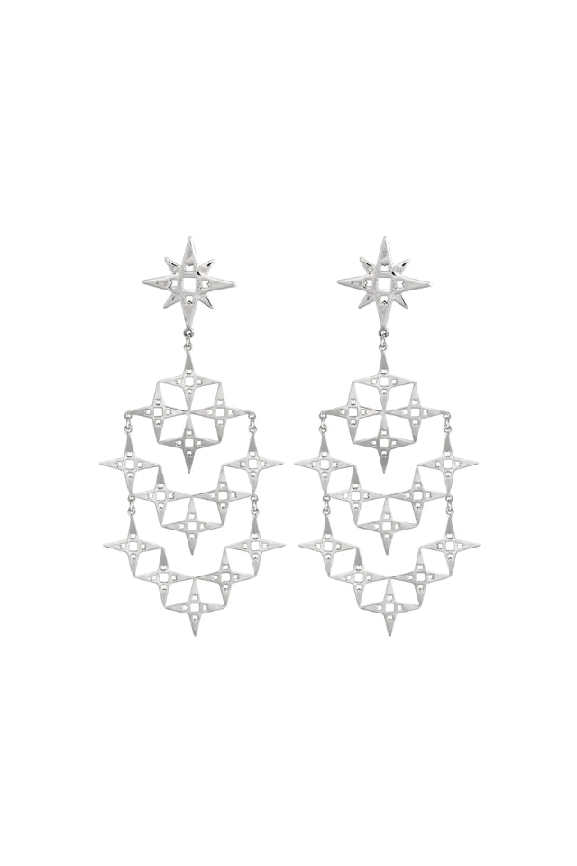 Stardust Earrings | Platinum