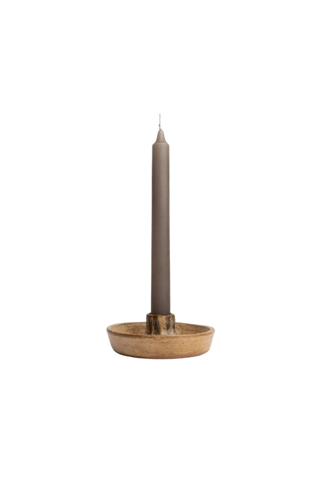 Household Taper Candle - Stone