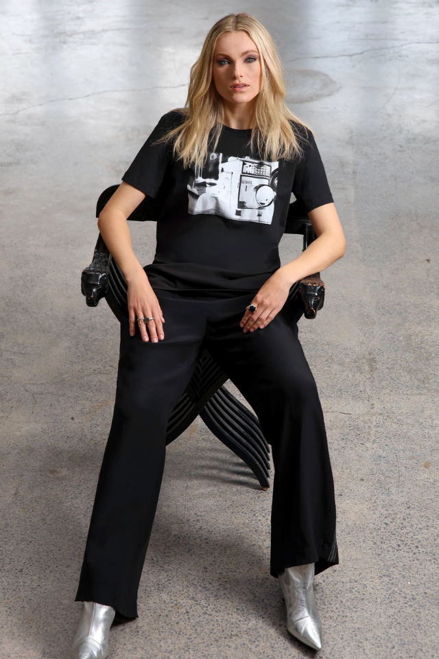 Lights Camera Print Tee