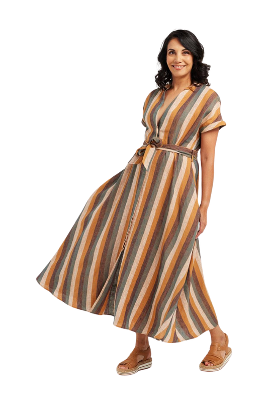 Striped Linen Dress