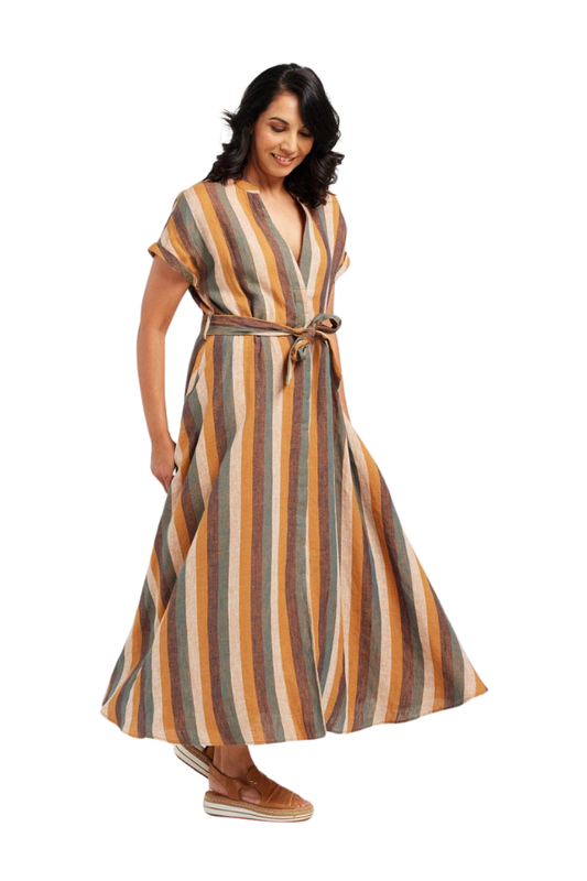 Striped Linen Dress