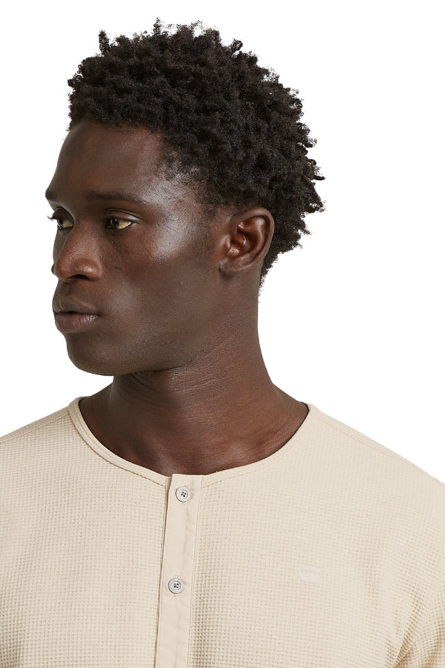 Structured Tweeter Granddad T Long Sleeve - Whitebait