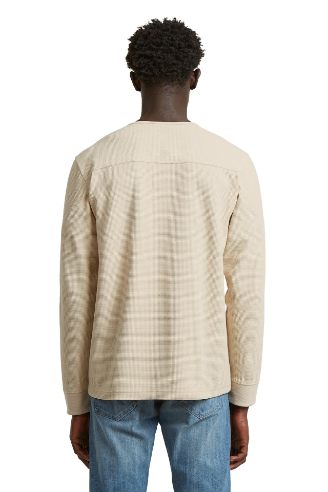 Structured Tweeter Granddad T Long Sleeve - Whitebait