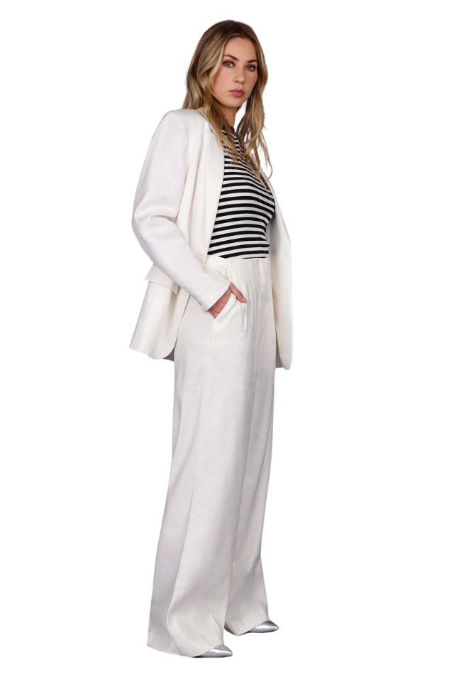 Summer Linen Wide Leg Pant