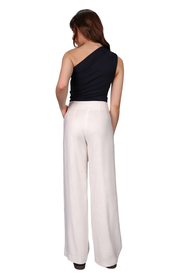 Summer Linen Wide Leg Pant