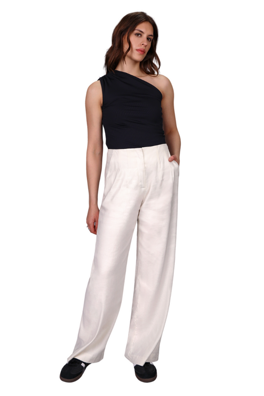 Summer Linen Wide Leg Pant