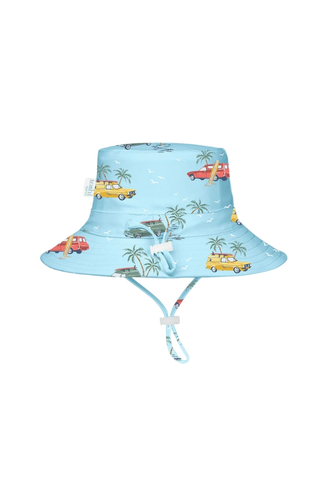 Paradise Swim Sunhat - Swell Seekers Sky