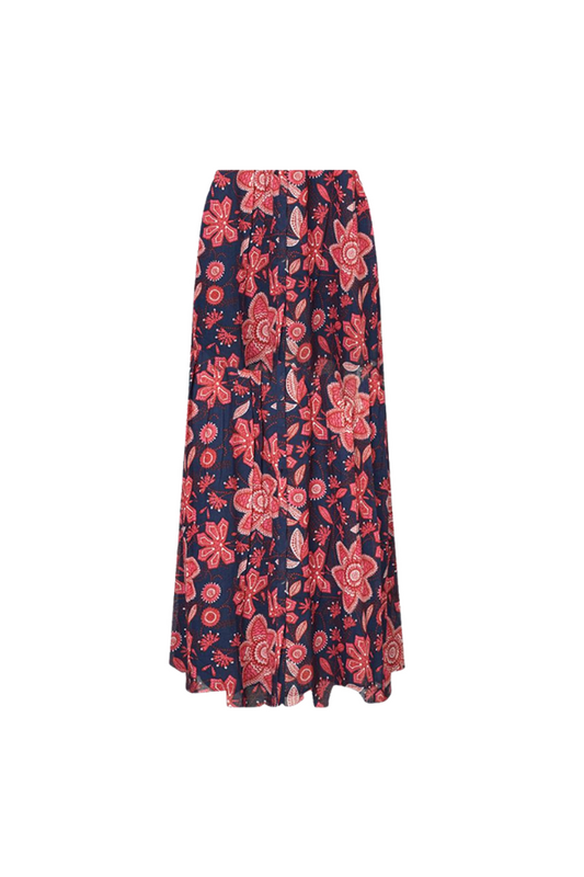 Sunset Maxi Skirt - Graphic Print