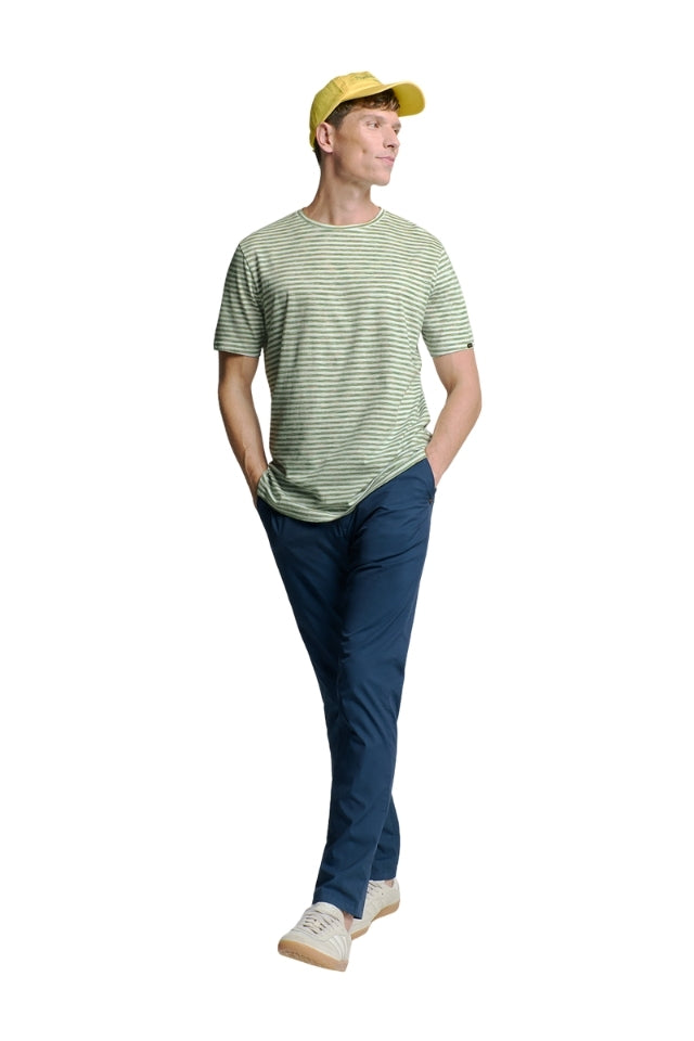 T-Shirt Crewneck Multi Coloured Melange Stripes
