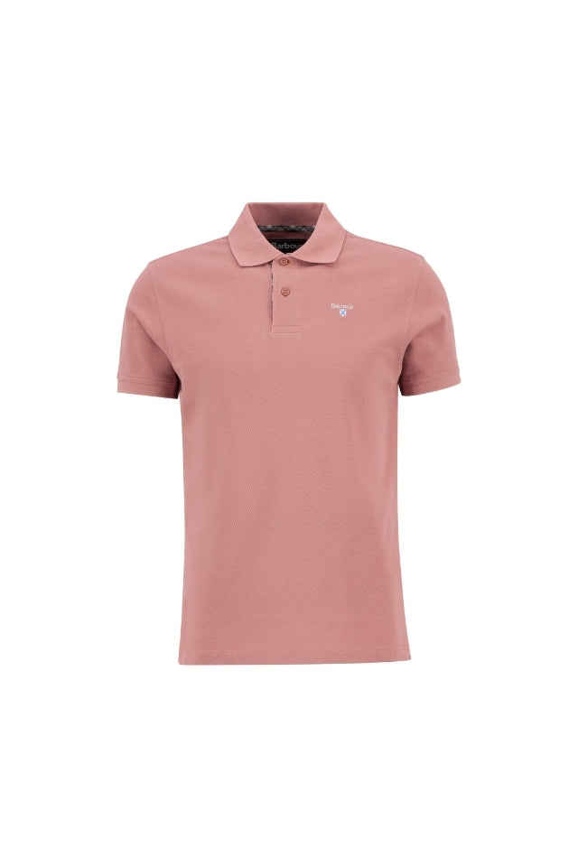 Tartan Pique Polo Shirt - Earth Pink