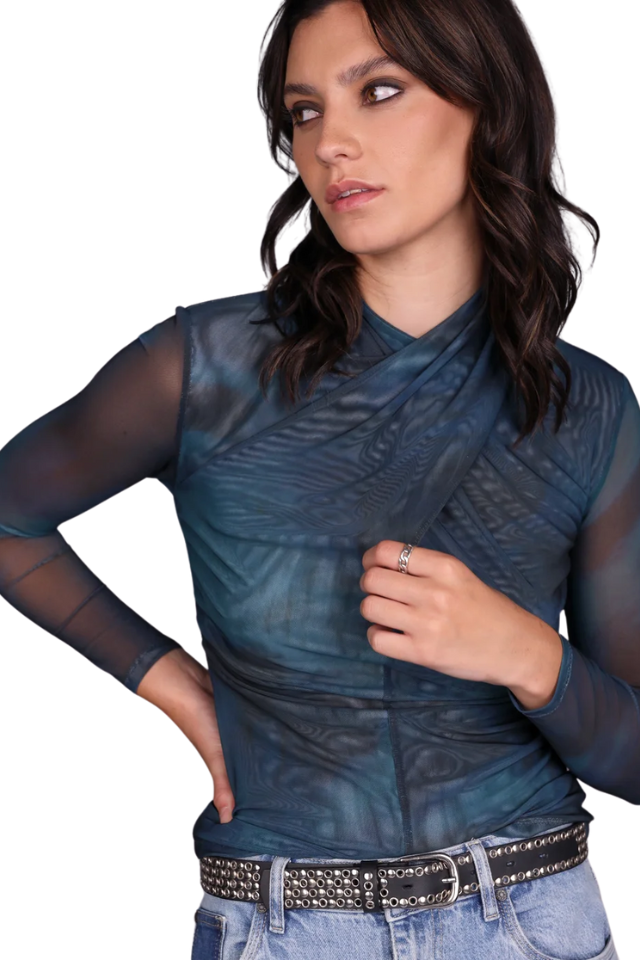 Tempest Print Mesh Top