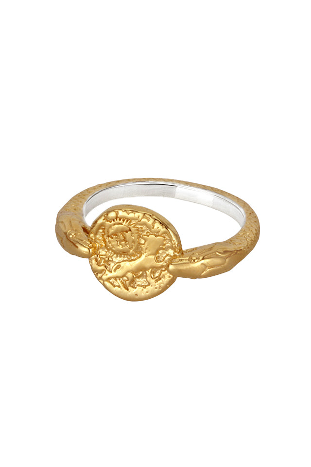 Temple Of The Sun Aria Ring Gold