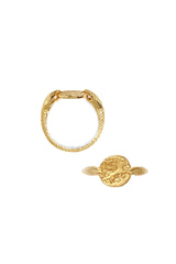 Temple Of The Sun Aria Ring Gold