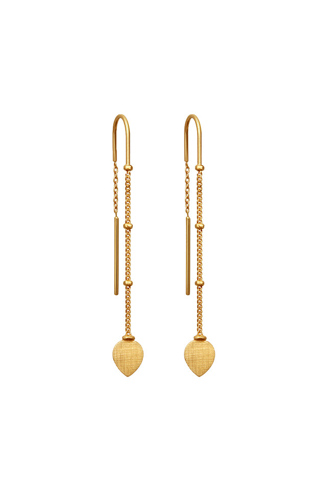 Hanging Lotus Earrings