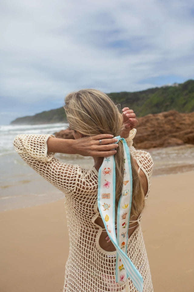 The DH x Cass Deller Hastings Street Silk Twilly