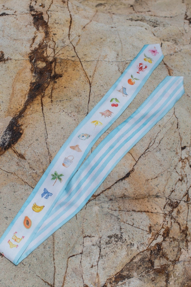 The DH x Cass Deller Hastings Street Silk Twilly