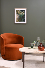 The Estella Swivel Chair - Velvet Gingerbread