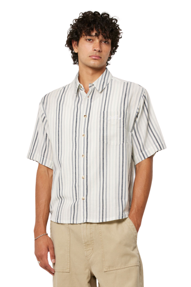 Tidal Waves Stripe Shirt - Titanium Stripe