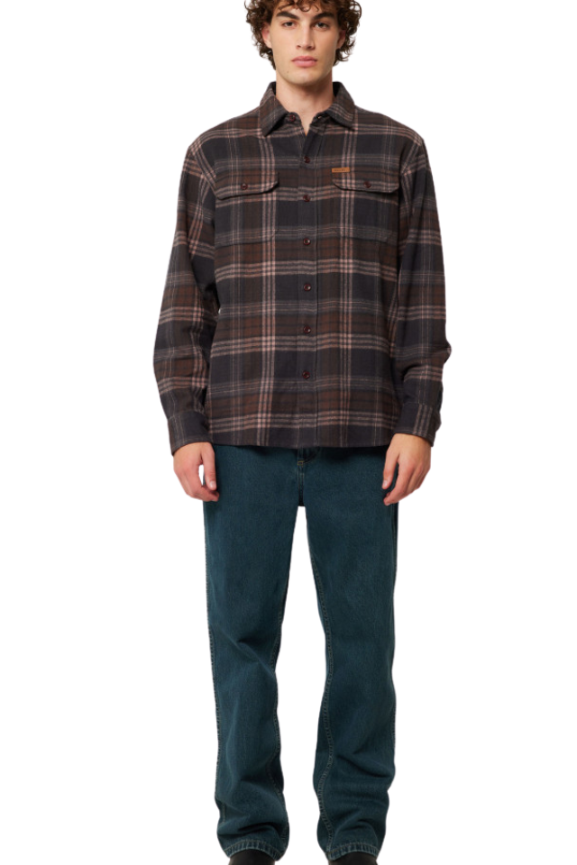 Trailer Check Shirt - Brown Check