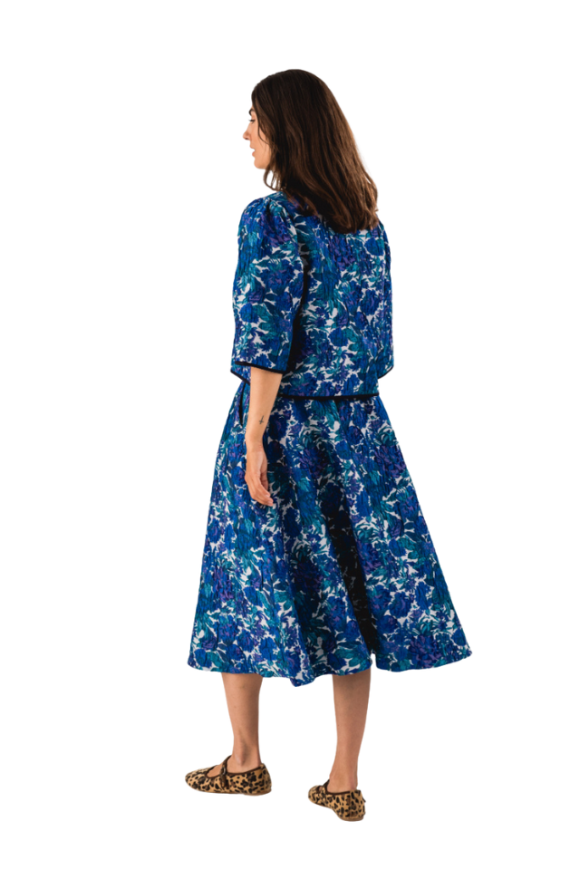 Trine Short Jacket 3/4 - Flower Print