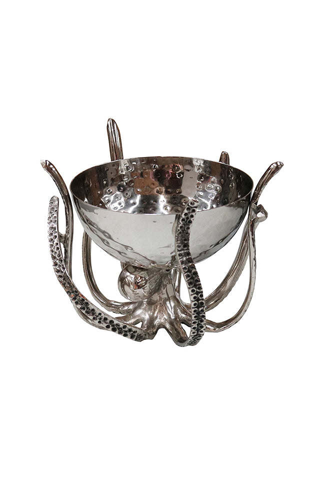 UNA09 Le Forge Aluminium Octopus Stainless Bowl Small