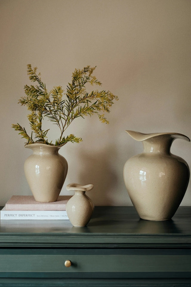 Vase Florentina - Glossy Beige