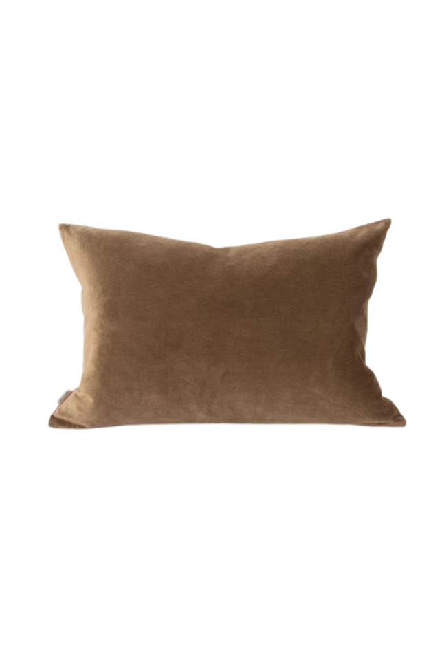 Velvet Cushion Cover - Caper
