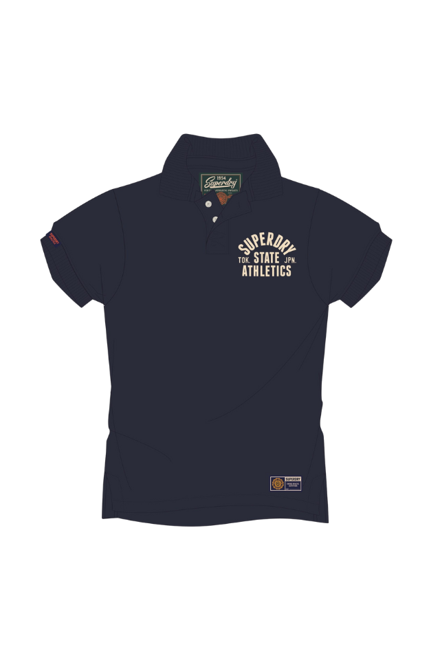 Vintage Athletic Polo - Eclipse Navy