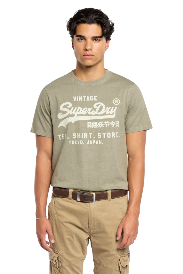 Vl Relaxed Tee - Light Khaki Green