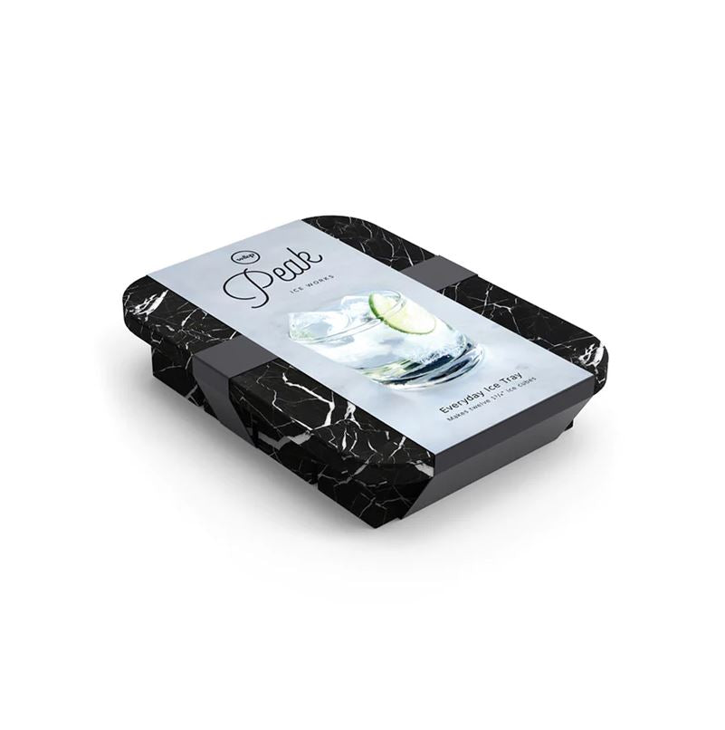 WP-ICE-ED-MD Peak Ice cube tray everyday marble black 