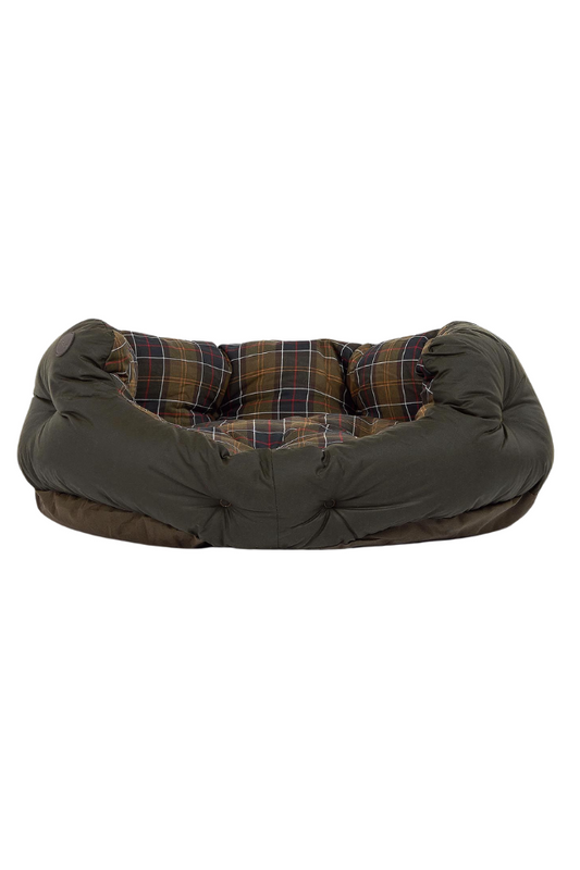 Wax/Cotton Dog Bed 30in - Classic/Olive