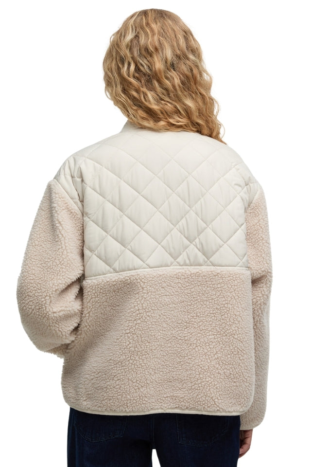 Wetherby Fleece - Oatmeal/Silver Cloud