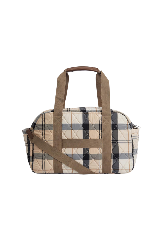 Wetherham Quilted Overnight Holdall Bag - Safari Tartan