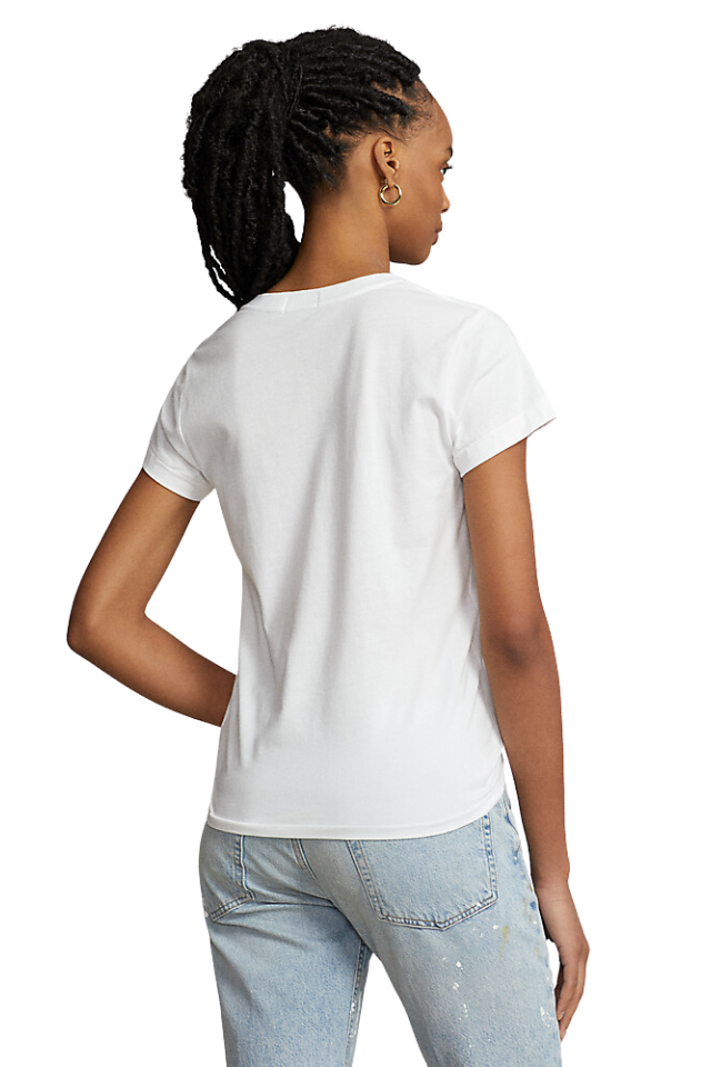 Cotton Jersey V-Neck Tee