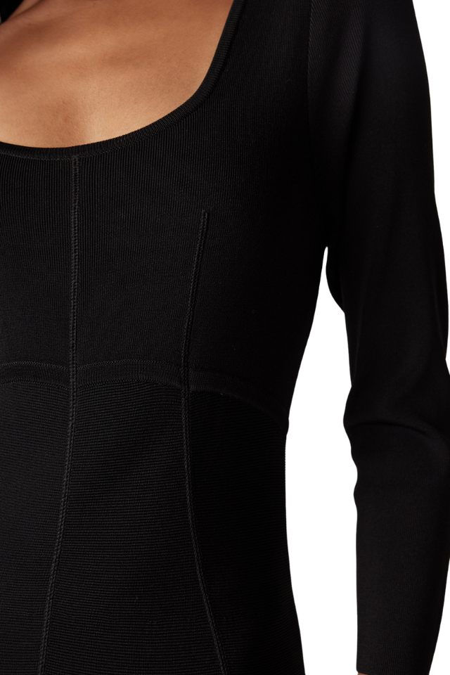 Winter Crepe Bodice Dress