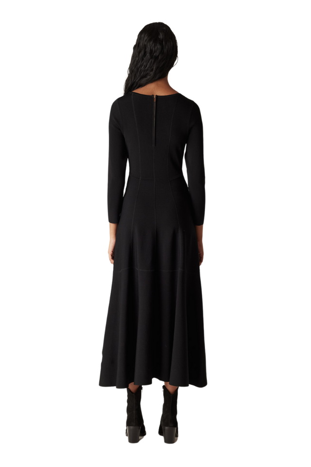 Winter Crepe Bodice Dress