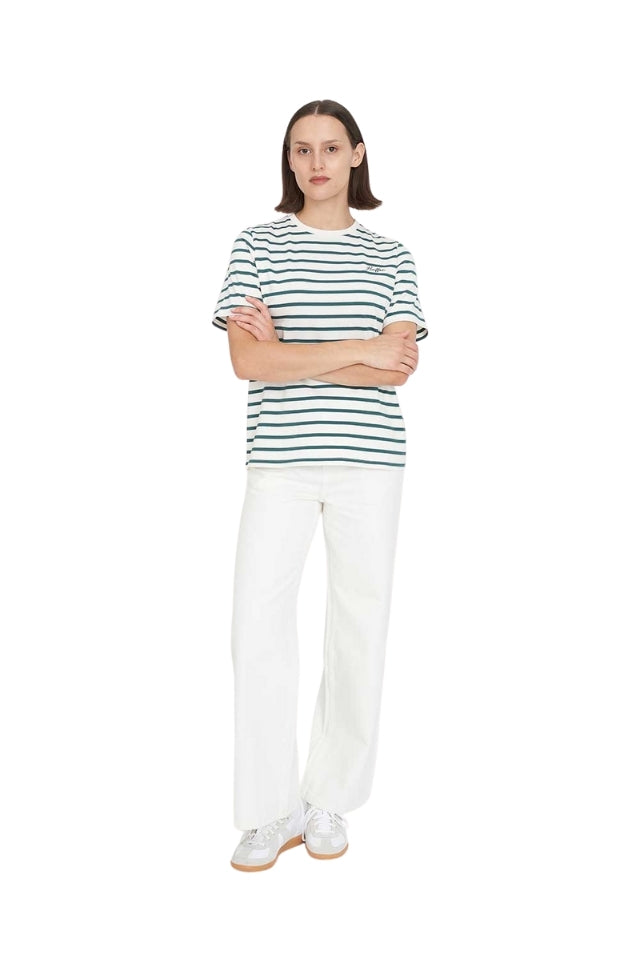 Wmns Oui Oui Classic Tee - Chalk/pine