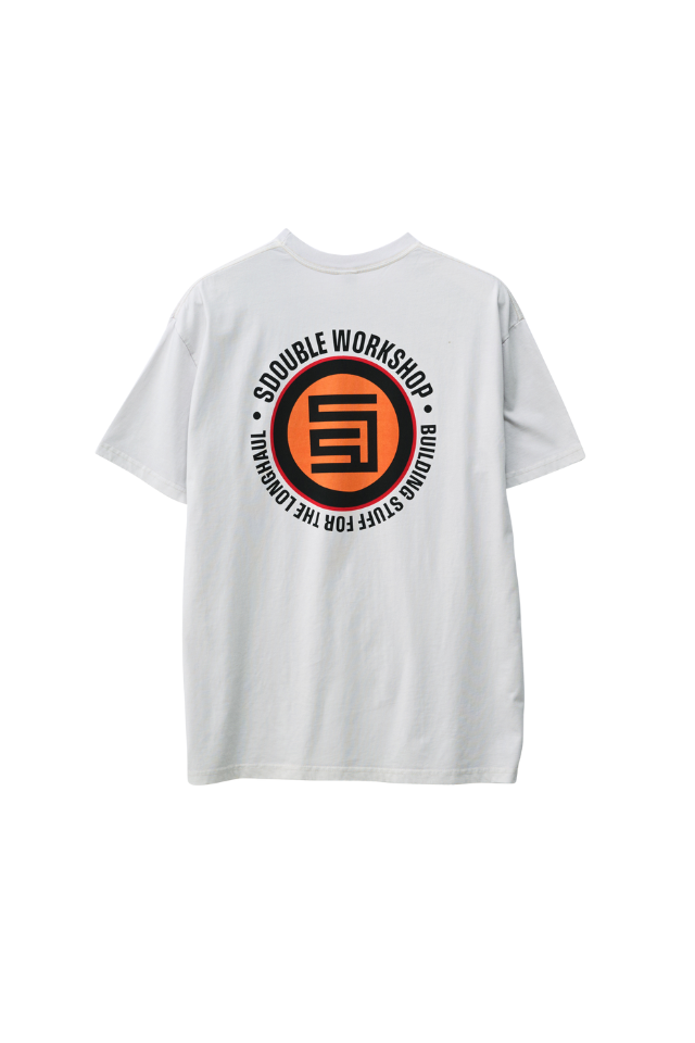 Workshop Dot Ss Tee - Pigment Silver