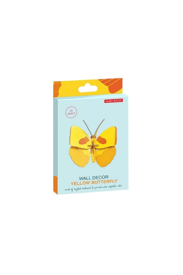 Wall Art Butterflies - Yellow Butterfly