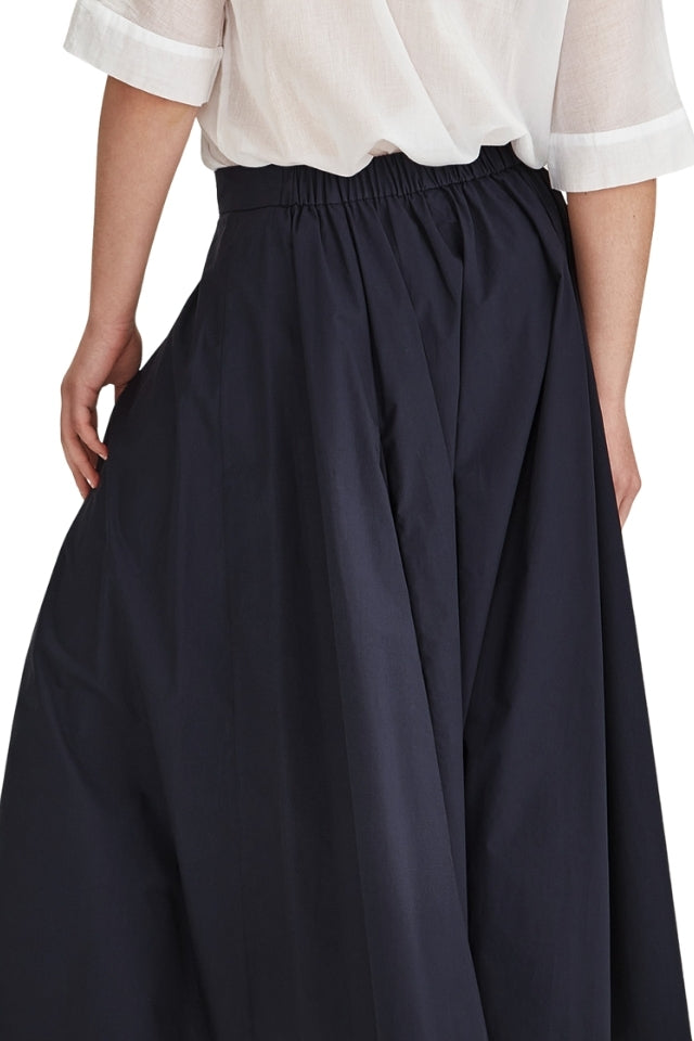 Zaiya Godet Skirt - Navy