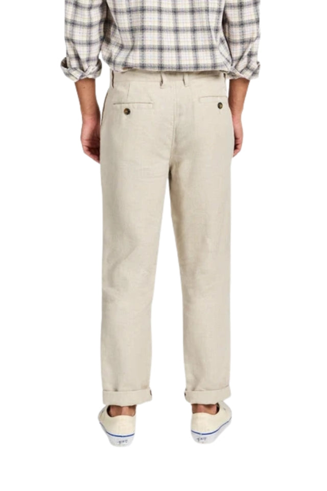 Dean Linen Chino - Oatmeal