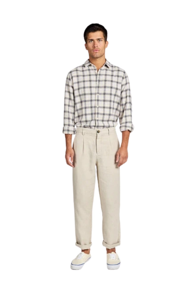 Dean Linen Chino - Oatmeal