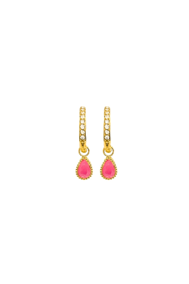 Earrings Daphne - Rose Agate