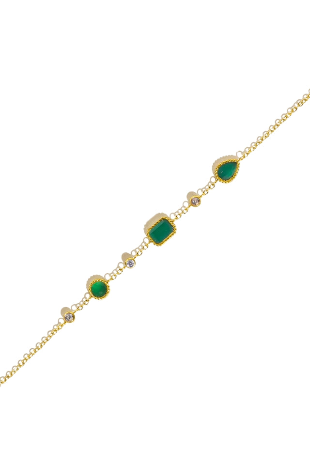 Bracelet Pelagia - Green Onyx