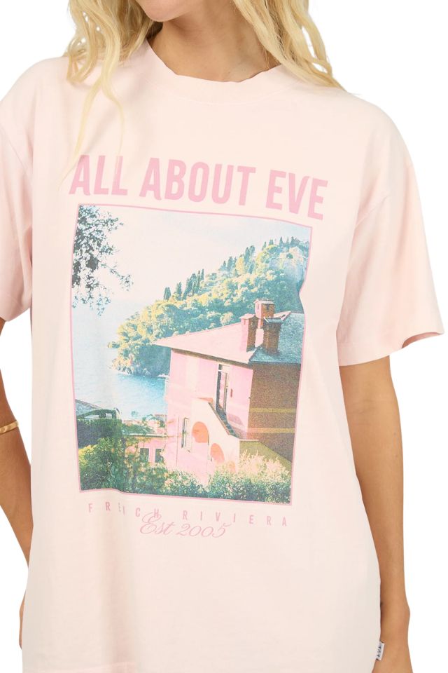 Provence Relaxed Tee - Pale Pink